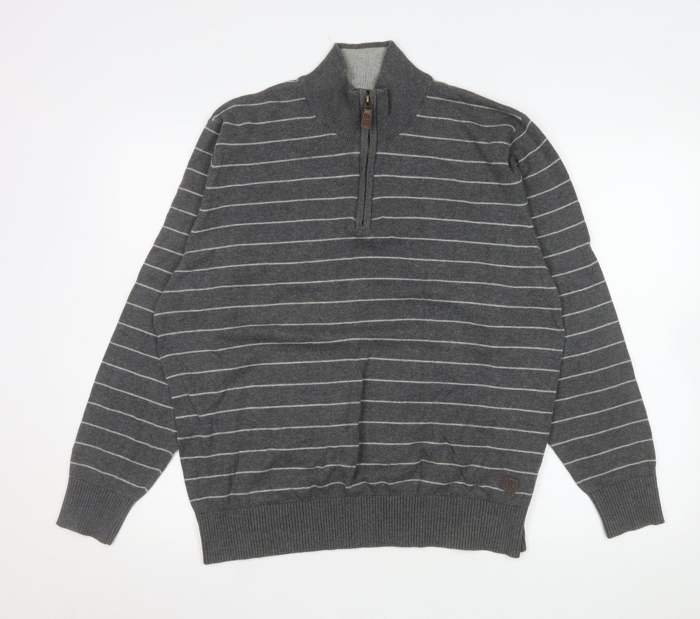 Mens UK Size L Marks and Spencer Grey Pullover Sweatshirt