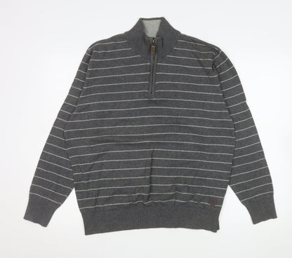 Mens UK Size L Marks and Spencer Grey Pullover Sweatshirt