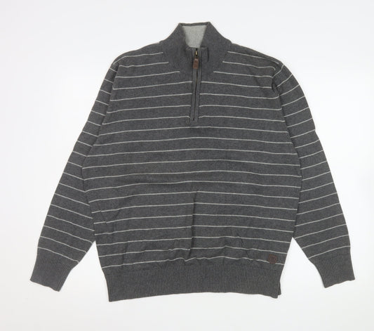 Mens UK Size L Marks and Spencer Grey Pullover Sweatshirt