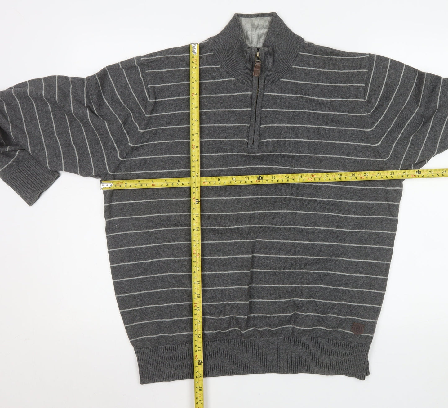 Mens UK Size L Marks and Spencer Grey Pullover Sweatshirt