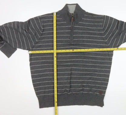 Mens UK Size L Marks and Spencer Grey Pullover Sweatshirt