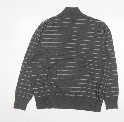 Mens UK Size L Marks and Spencer Grey Pullover Sweatshirt