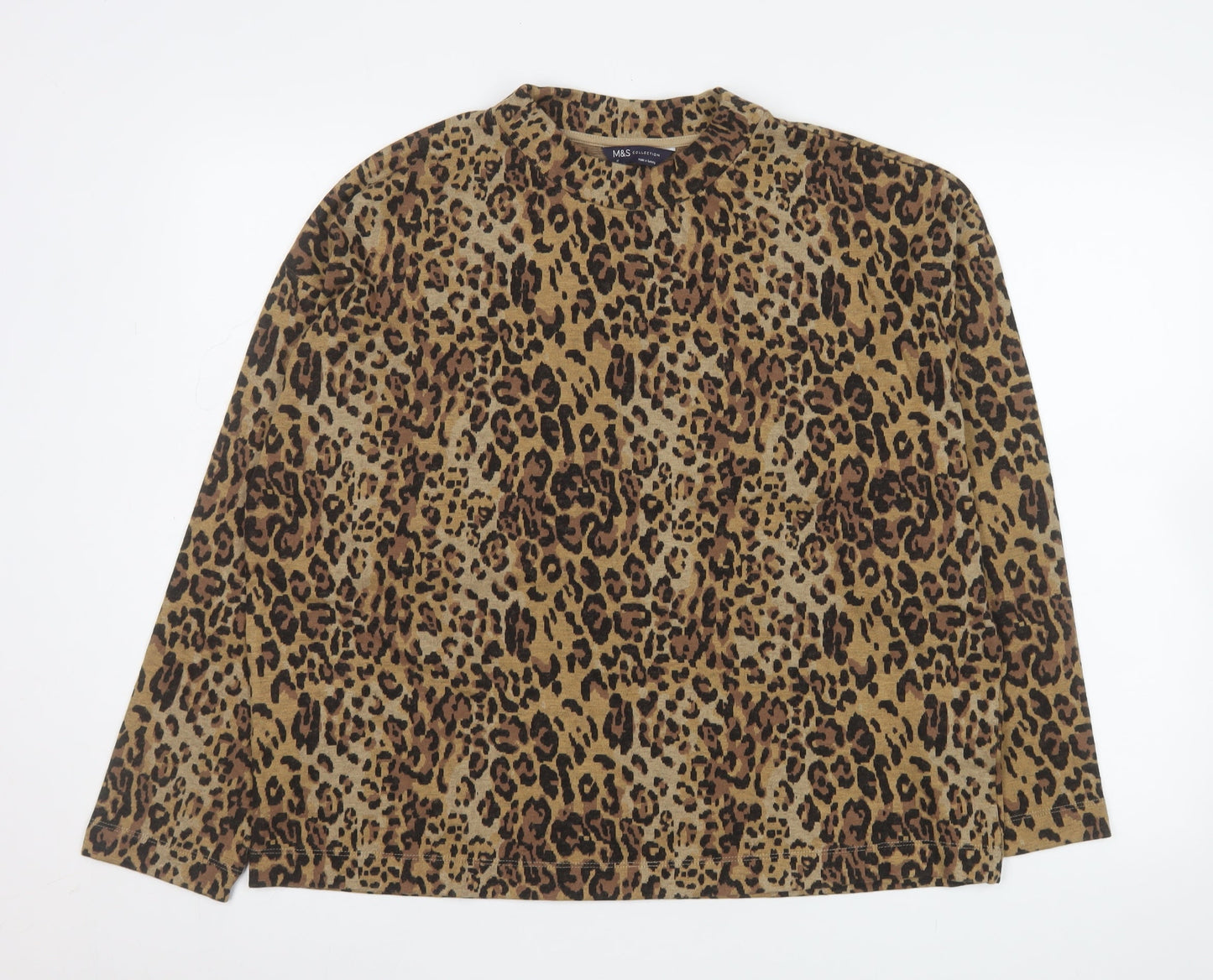Womens UK Size 16 Marks and Spencer Brown Pullover Sweatshirt
