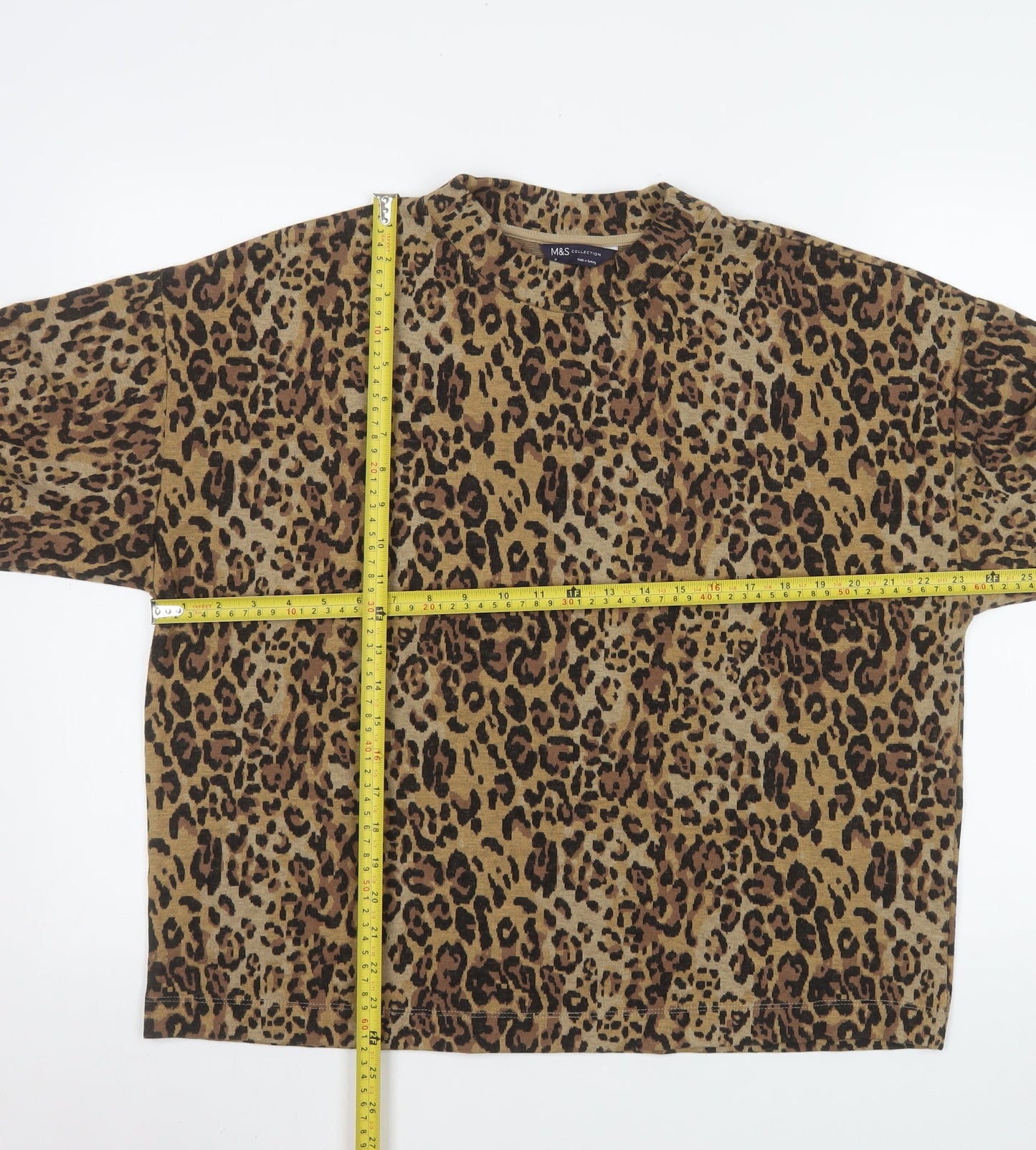 Womens UK Size 16 Marks and Spencer Brown Pullover Sweatshirt