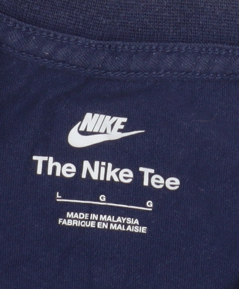 Mens UK Size L Nike Blue  T-Shirt