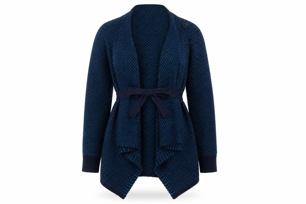 Womens UK Size S JoJo Maman Bébé Blue Cardigan Jumper