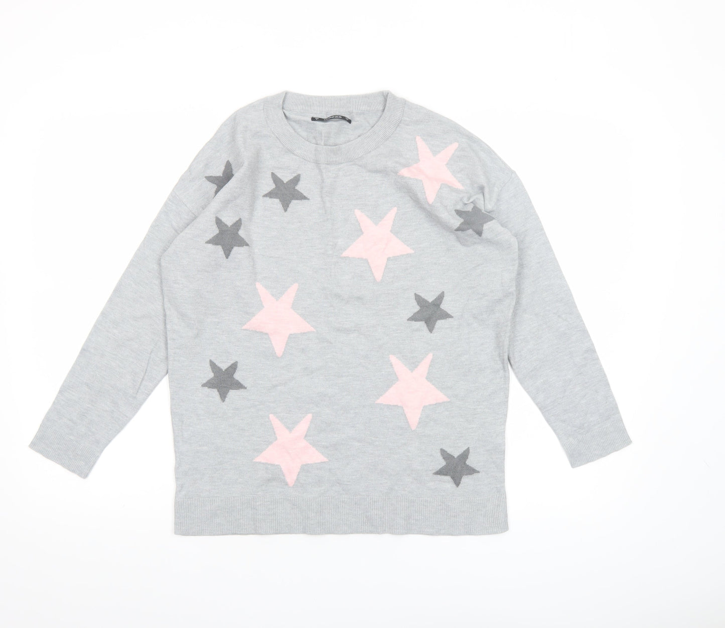 Womens UK Size S Dunnes Grey Pullover Jumper