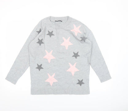 Womens UK Size S Dunnes Grey Pullover Jumper