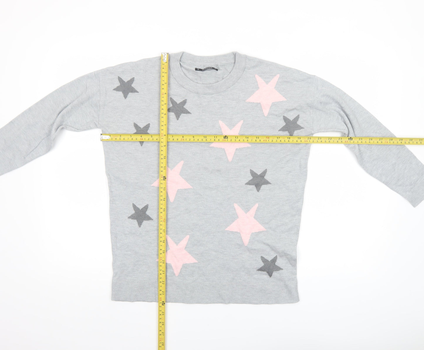 Womens UK Size S Dunnes Grey Pullover Jumper