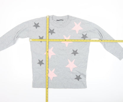 Womens UK Size S Dunnes Grey Pullover Jumper