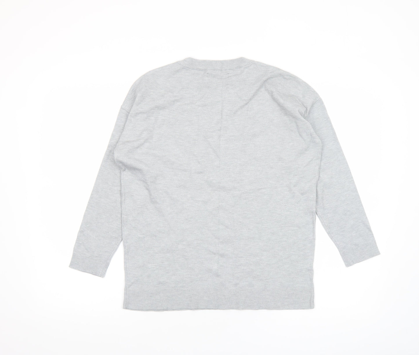 Womens UK Size S Dunnes Grey Pullover Jumper