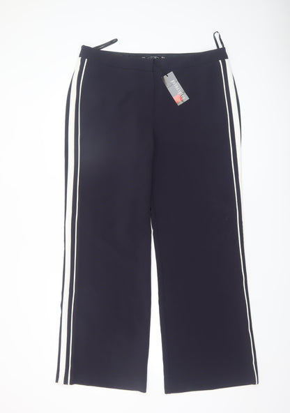 Principles by Ben de Lisi Women’s Black Stripe Straight Leg Trousers Size 16