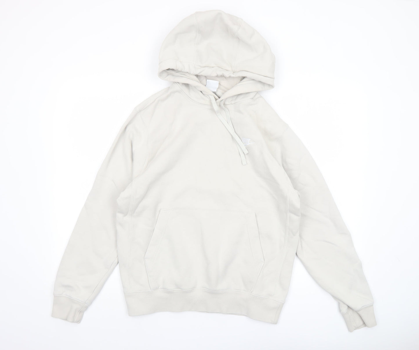 Womens UK Size S Nike Beige Pullover Hoodie