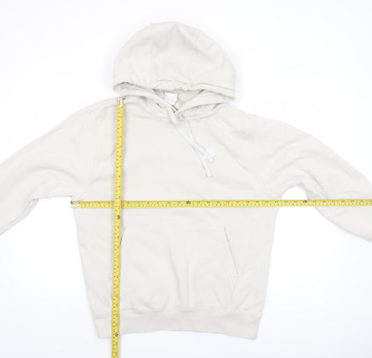 Womens UK Size S Nike Beige Pullover Hoodie