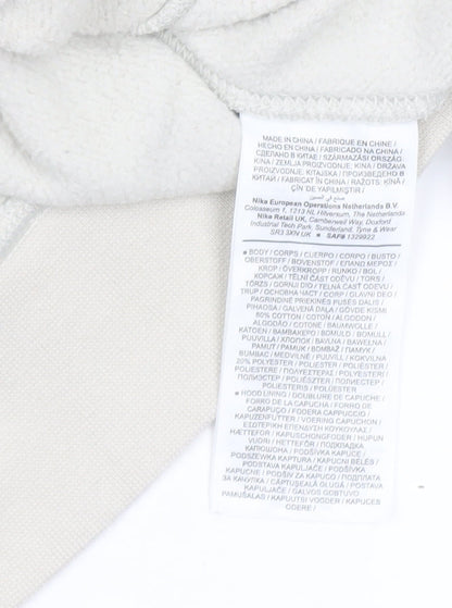 Womens UK Size S Nike Beige Pullover Hoodie