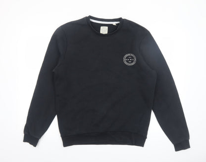 Mens UK Size M Jack Wills Black Pullover Sweatshirt