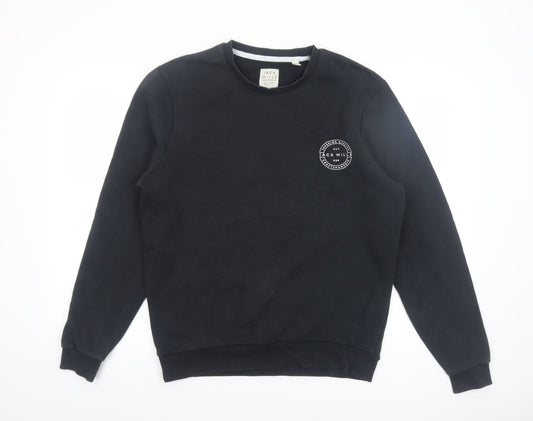 Mens UK Size M Jack Wills Black Pullover Sweatshirt