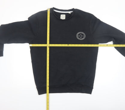 Mens UK Size M Jack Wills Black Pullover Sweatshirt