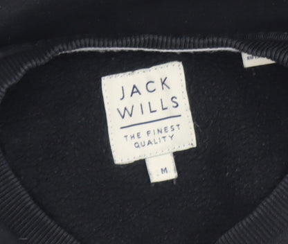 Mens UK Size M Jack Wills Black Pullover Sweatshirt