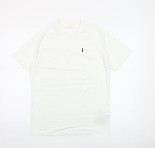 Mens UK Size S Under armour White Gym & Training Running & Jogging Football T-Sh