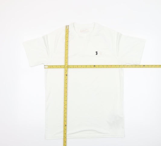 Mens UK Size S Under armour White Gym & Training Running & Jogging Football T-Sh