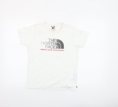 Boys UK Size L The North Face White Basic T-Shirt