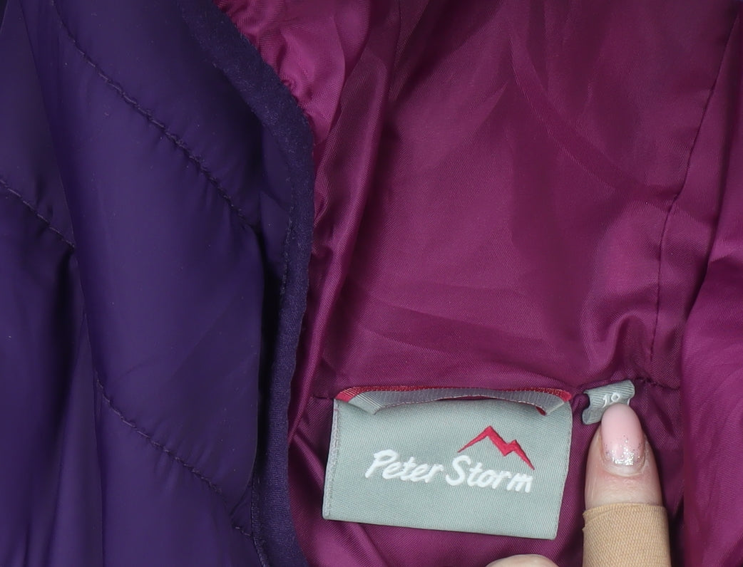 Womens UK Size 10 Peter Storm Purple Puffer Jacket