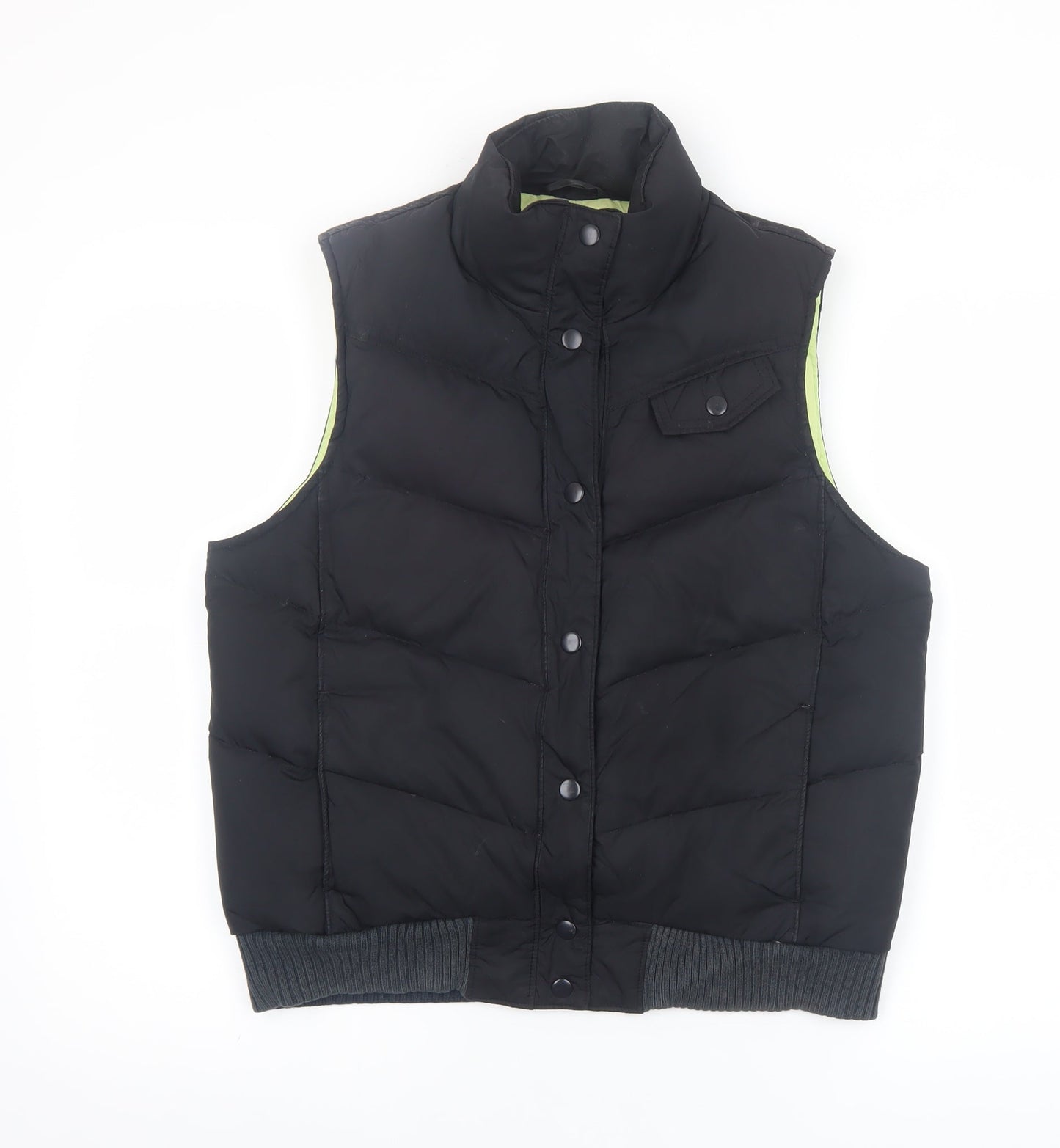 Womens UK Size M Gap Black Puffer Jacket