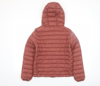 Womens UK Size 8 Pull & Bear Brown Puffer Jacket