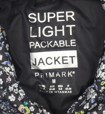 Womens UK Size M Primark Multicoloured Puffer Jacket
