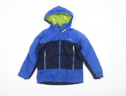 Boys UK Size 7 Years Craghoppers Blue Rain Coat