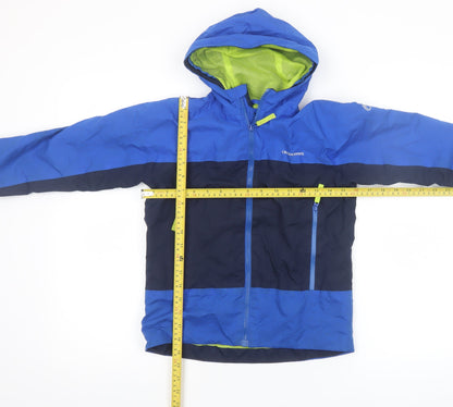 Boys UK Size 7 Years Craghoppers Blue Rain Coat