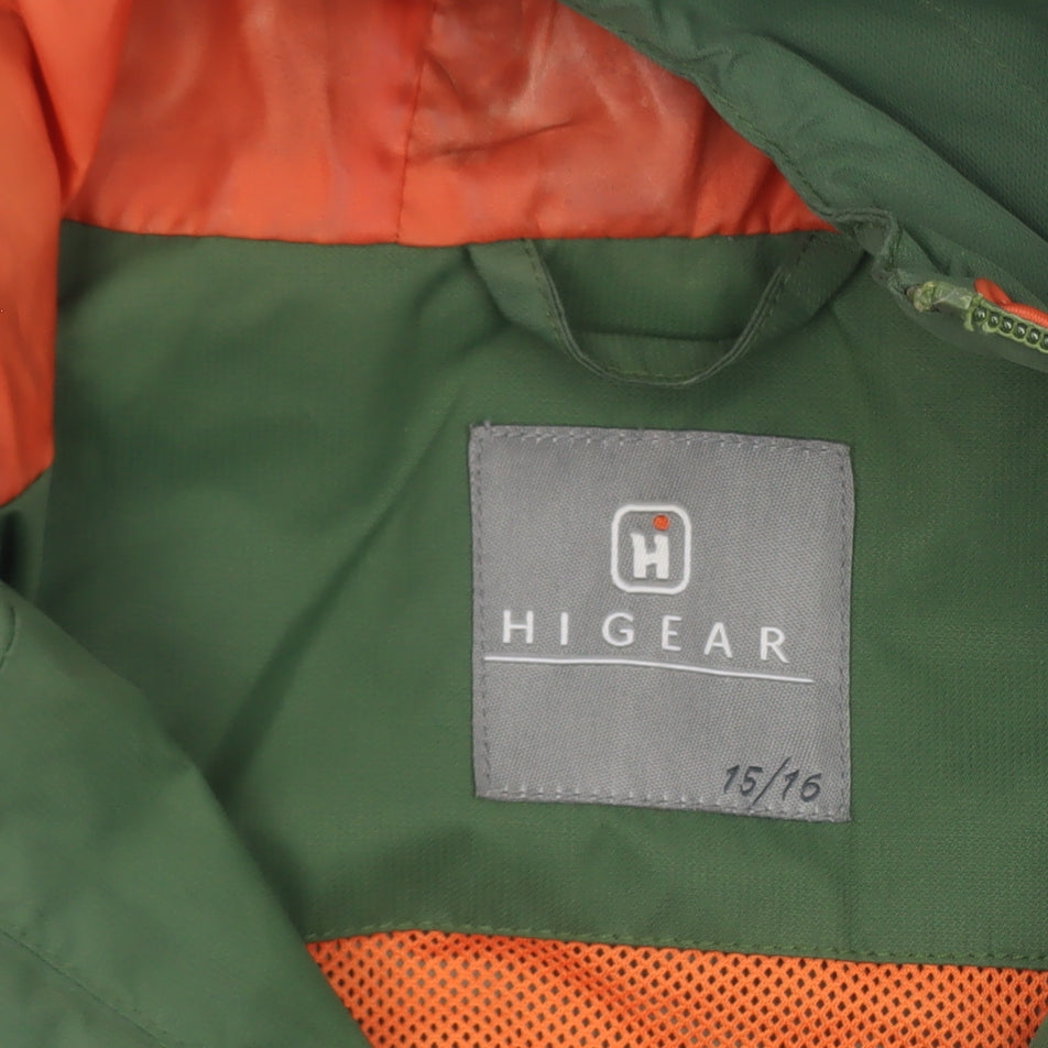 Boys UK Size 15-16 Years Hi Gear Green Rain Coat