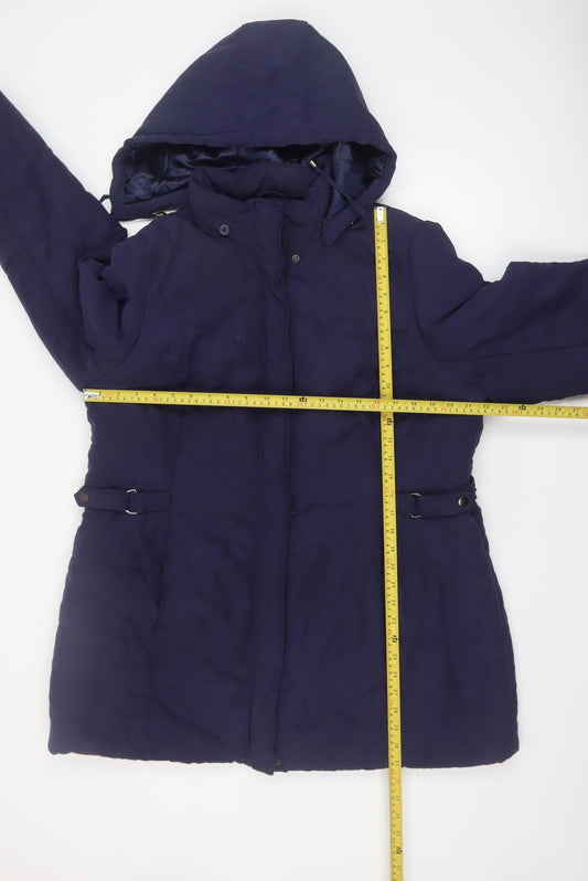 Womens UK Size 20 BHS Blue Parka Coat