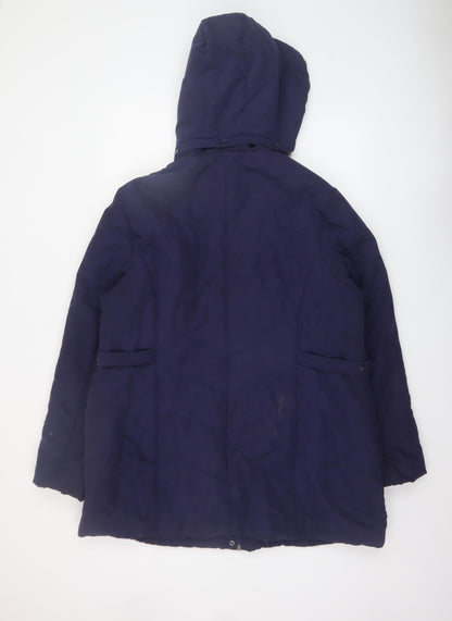 Womens UK Size 20 BHS Blue Parka Coat