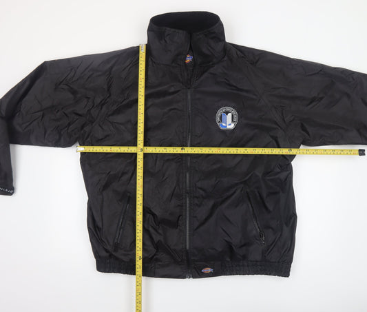 Mens UK Size XL Dickies Black Windbreaker Coat