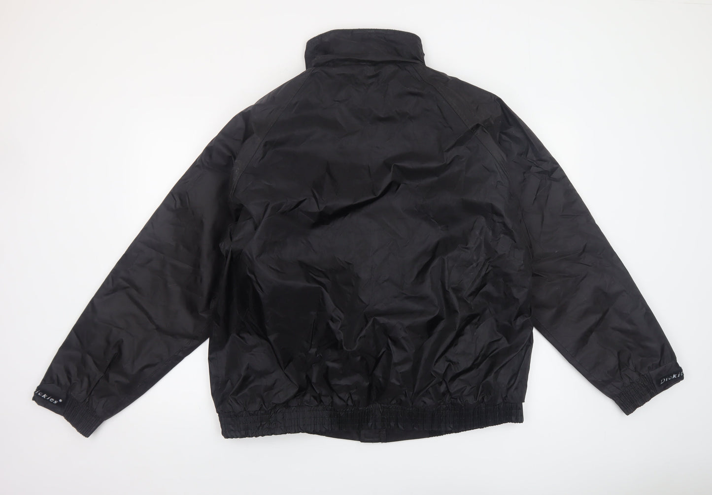 Mens UK Size XL Dickies Black Windbreaker Coat