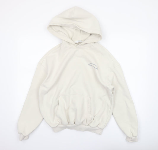 Womens UK Size 2XS SOUTH.ST Beige Pullover Hoodie