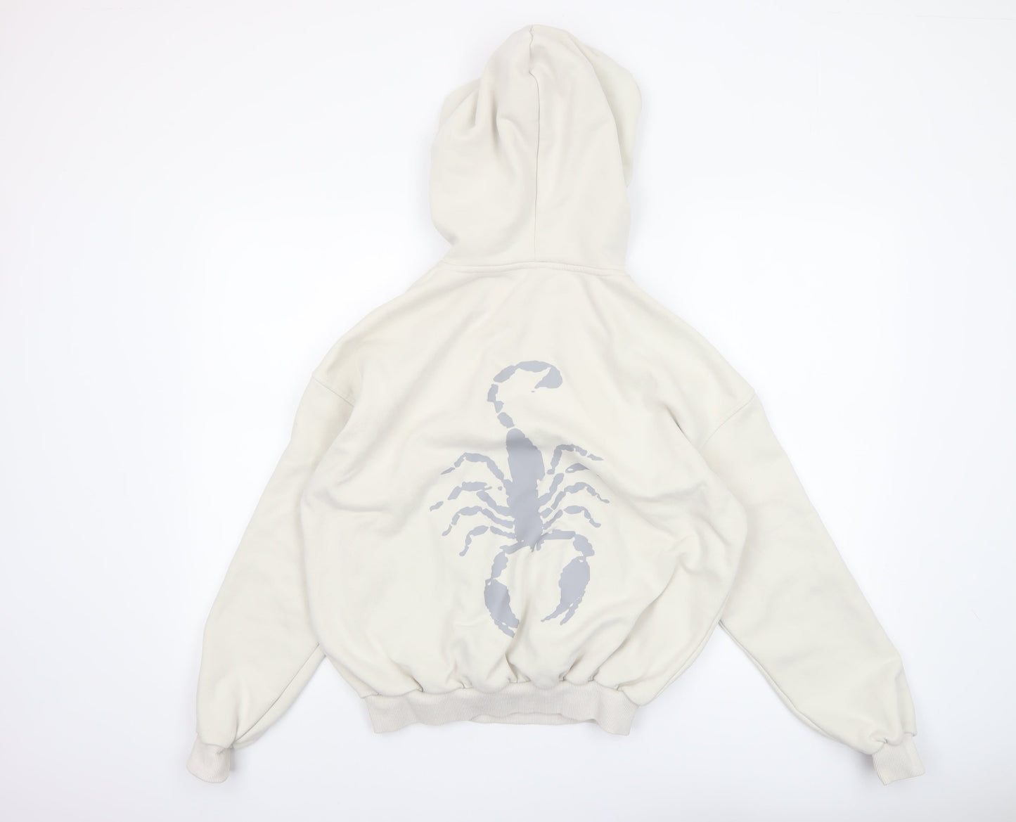 Womens UK Size 2XS SOUTH.ST Beige Pullover Hoodie