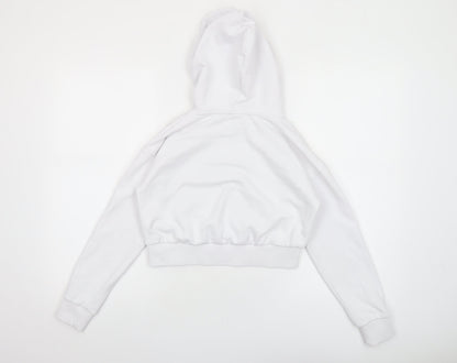 Girls UK Size 13-14 Years Cool Club White Pullover Hoodie