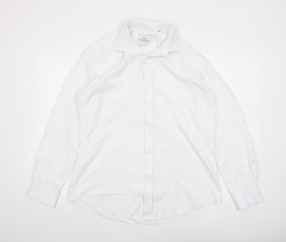 Mens UK Collar Size 16 Taylor & Hunt Smart White  Dress Shirt