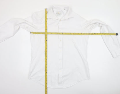 Mens UK Collar Size 16 Taylor & Hunt Smart White  Dress Shirt