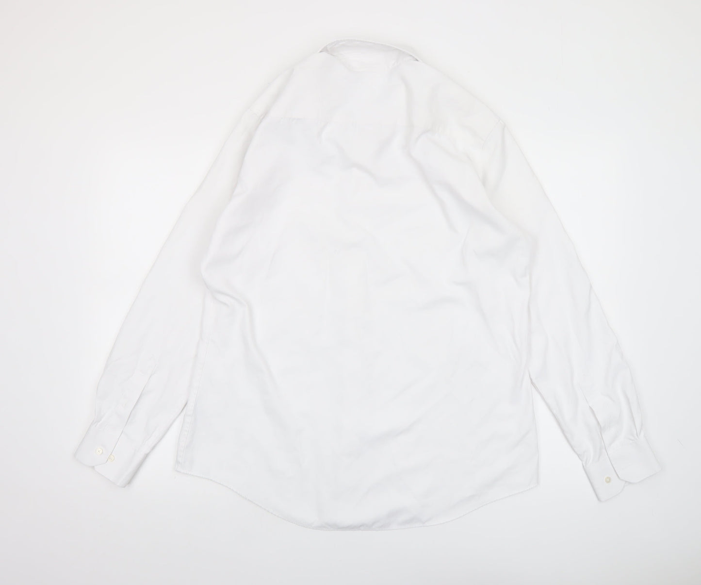 Mens UK Collar Size 16 Taylor & Hunt Smart White  Dress Shirt