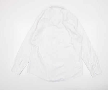 Mens UK Collar Size 16 Taylor & Hunt Smart White  Dress Shirt