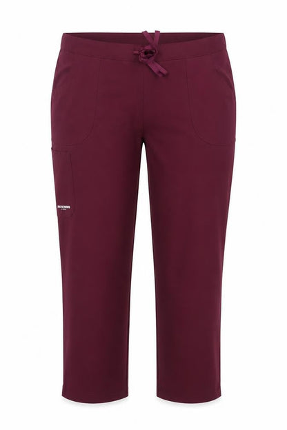 Womens UK Size L Skechers Regular Fit Workwear Casual Travel Red Trousers