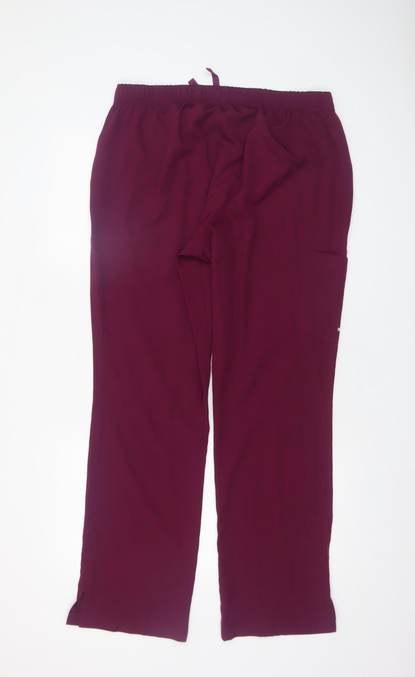 Womens UK Size L Skechers Regular Fit Workwear Casual Travel Red Trousers