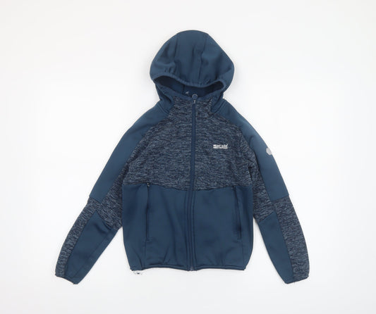 Boys UK Size 9-10 Years Regatta Blue Full Zip Hoodie