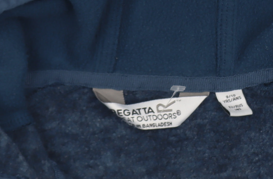 Boys UK Size 9-10 Years Regatta Blue Full Zip Hoodie