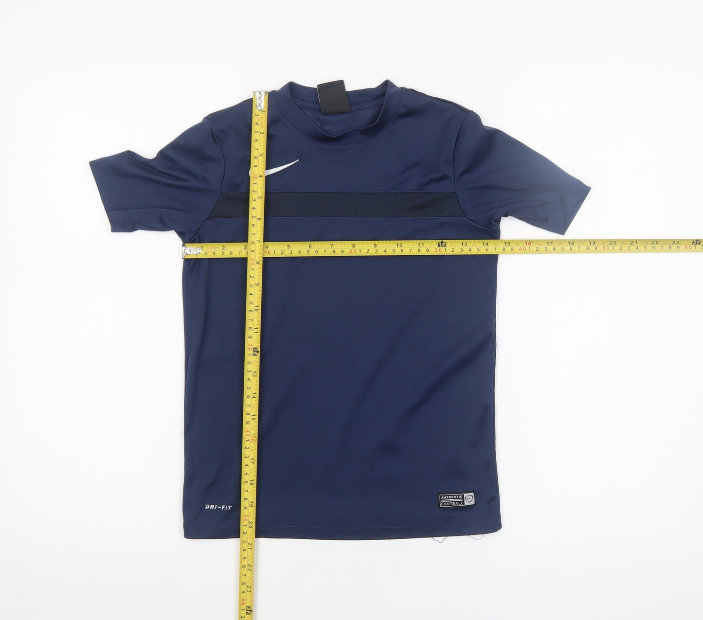Nike Boys Blue Dri-FIT Short Sleeve Football Training T-Shirt 8-10 Yrs