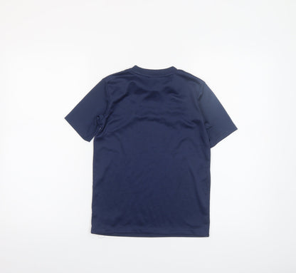 Nike Boys Blue Dri-FIT Short Sleeve Football Training T-Shirt 8-10 Yrs